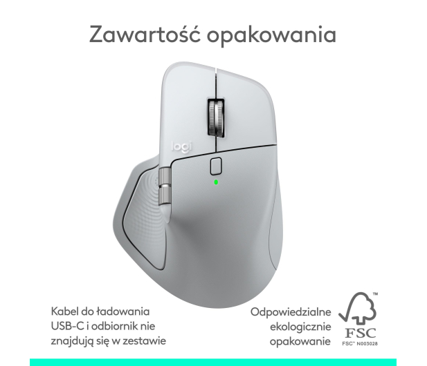 LOGITECH MX Master 4 for Mac Jasnoszary 910-007576 - 1365781 - zdjęcie 11